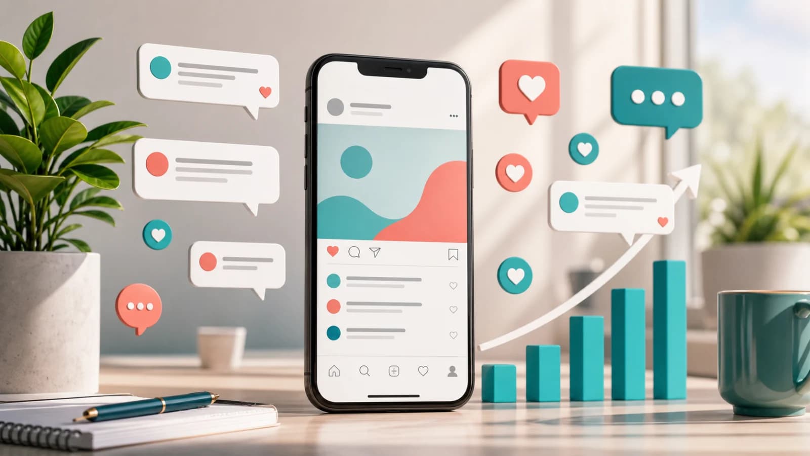 Imagen editorial sobre comprar comentarios Instagram y equilibrar el engagement Imagen editorial sobre comprar comentarios Instagram y equilibrar el engagement